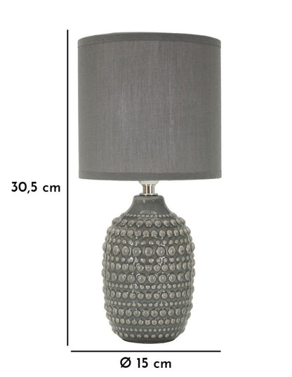 Candeeiro de Mesa de Cabeceira Pintas Grigia Cm ø 15x30,5