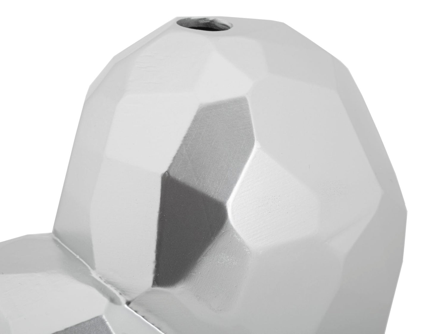 Jarra Coração Prateado Cm 19x9x18