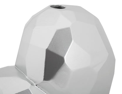 Jarra Coração Prateado Cm 19x9x18