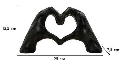 Escultura Lover Preto Cm 25x7,5x13,5