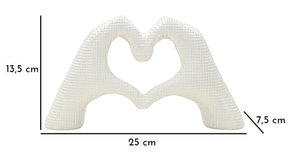 Escultura Lover Branco Cm 25x7,5x13,5