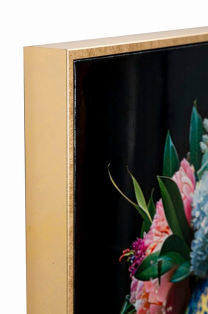 Pintura Sobre Tela Lacado Moira com Moldura -B- Cm 52x4x102
