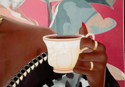 Pintura Sobre Tela Lacado Luxury Spa com Moldura -B- Cm 82x4x82