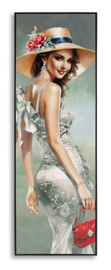 Pintura Sobre Tela Lacado Elegant com Moldura -A- Cm 52x4,5x152
