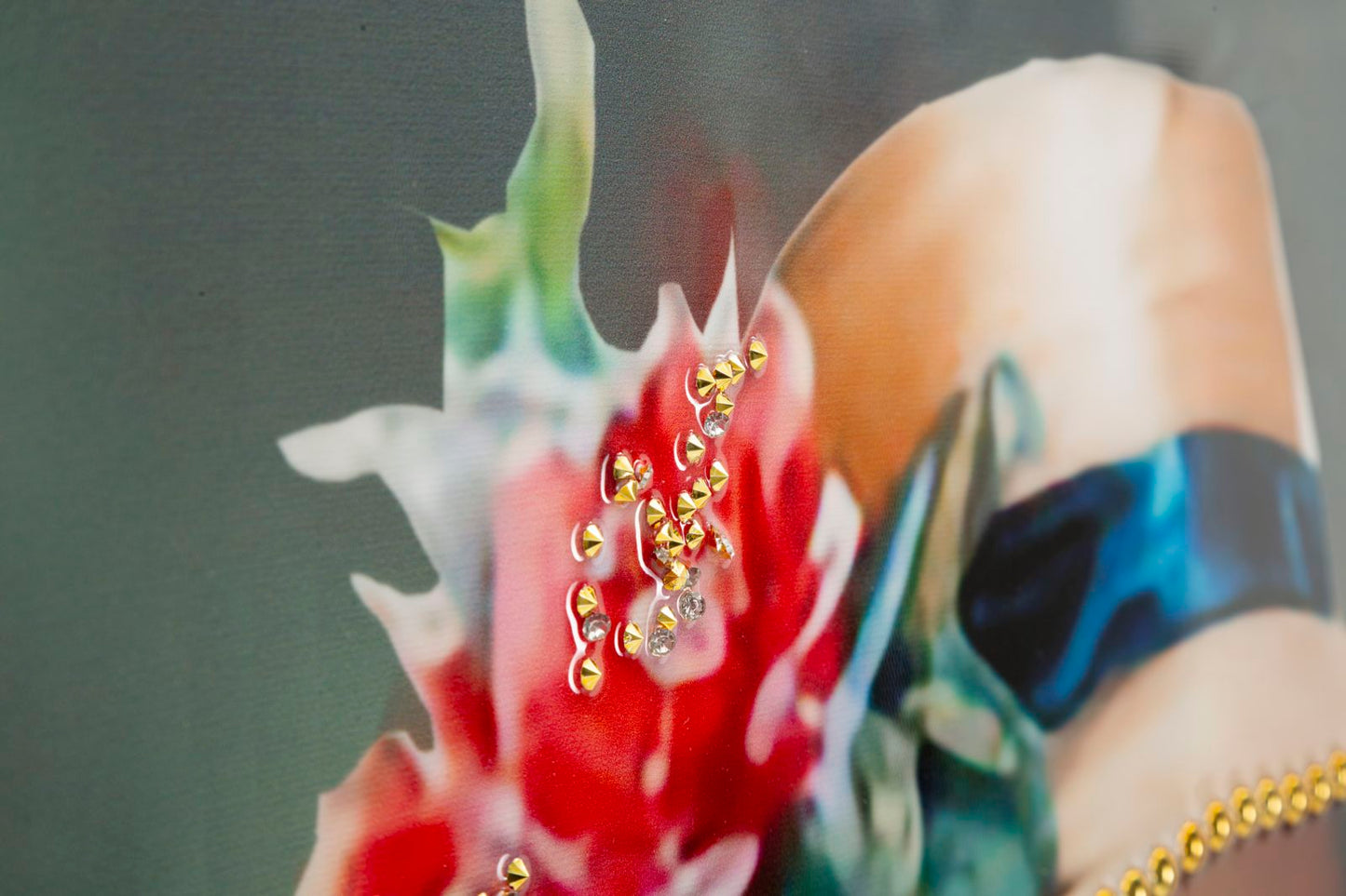 Pintura Sobre Tela Lacado Elegant com Moldura -A- Cm 52x4,5x152