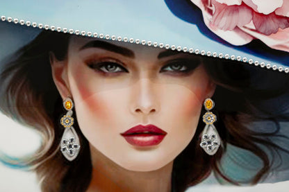 Pintura Sobre Tela Lacado Pam com Moldura -A- Cm 62x4x92