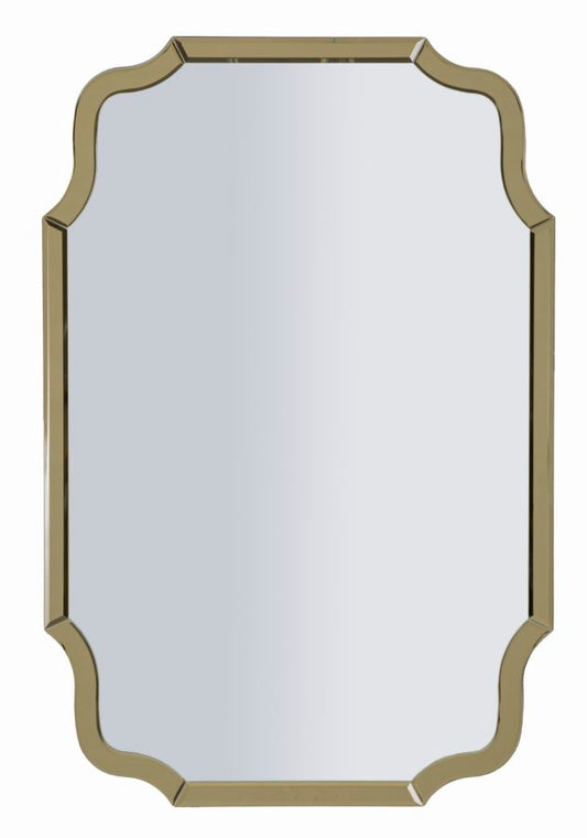 Espelho de Parede Istanbul Dourado Cm 60x1x90 (misura Espelho Cm 54x84,5)