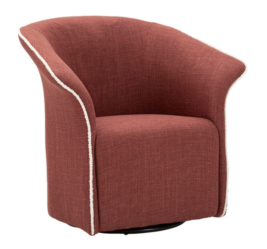 Poltrona Girevole Siena Bordeaux Cm 83,5x66x80 (seduta Altezza Cm 42)