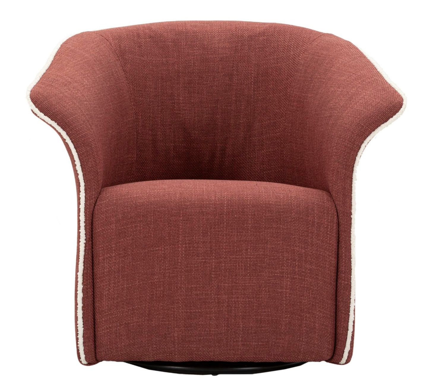 Poltrona Girevole Siena Bordeaux Cm 83,5x66x80 (seduta Altezza Cm 42)
