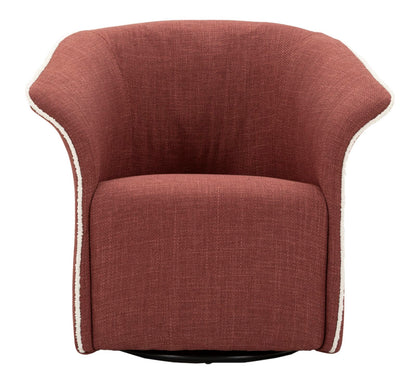 Poltrona Girevole Siena Bordeaux Cm 83,5x66x80 (seduta Altezza Cm 42)