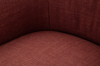 Poltrona Girevole Siena Bordeaux Cm 83,5x66x80 (seduta Altezza Cm 42)