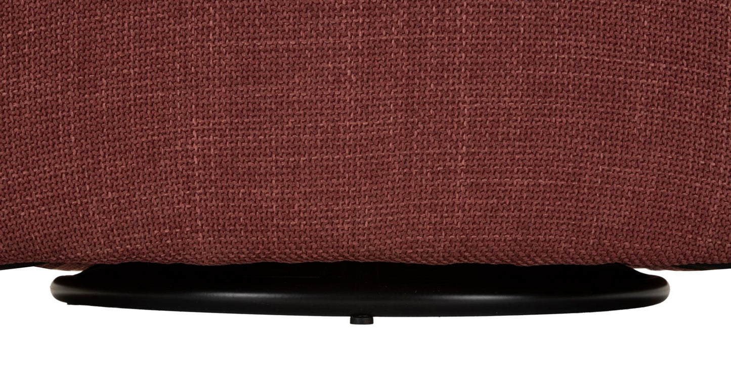 Poltrona Girevole Siena Bordeaux Cm 83,5x66x80 (seduta Altezza Cm 42)