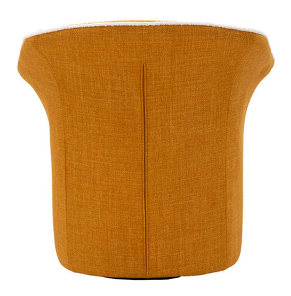 Poltrona Girevole Siena Senape Cm 83,5x66x80 (seduta Altezza Cm 42)