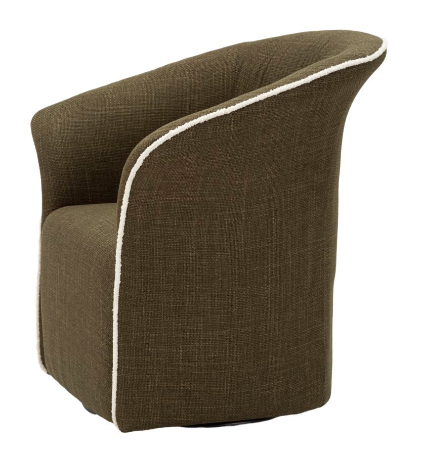 Poltrona Girevole Siena Verde Cm 83,5x66x80 (seduta Altezza Cm 42)