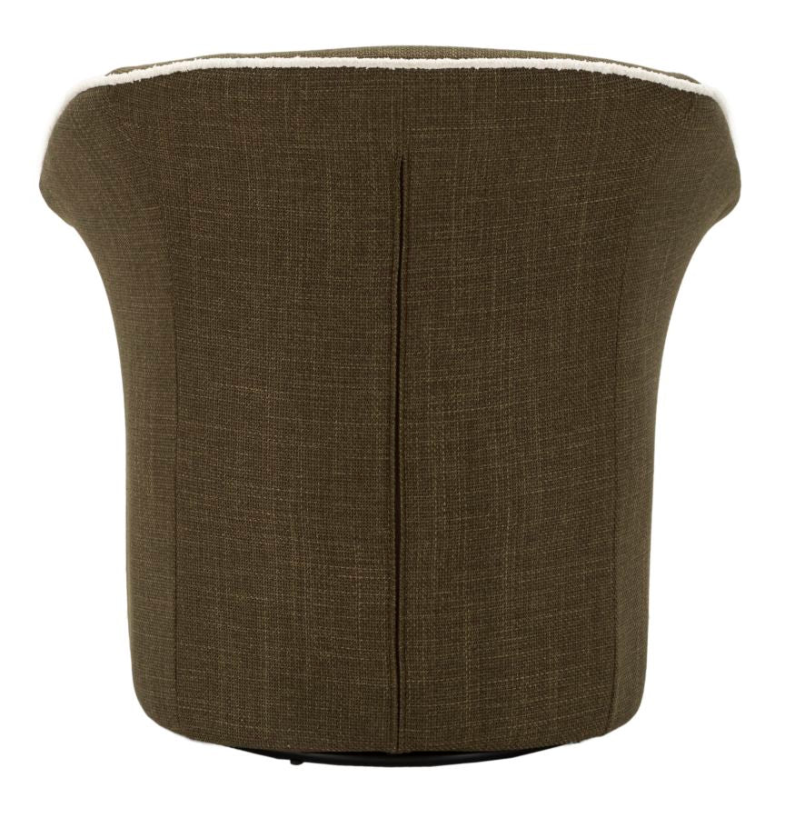 Poltrona Girevole Siena Verde Cm 83,5x66x80 (seduta Altezza Cm 42)