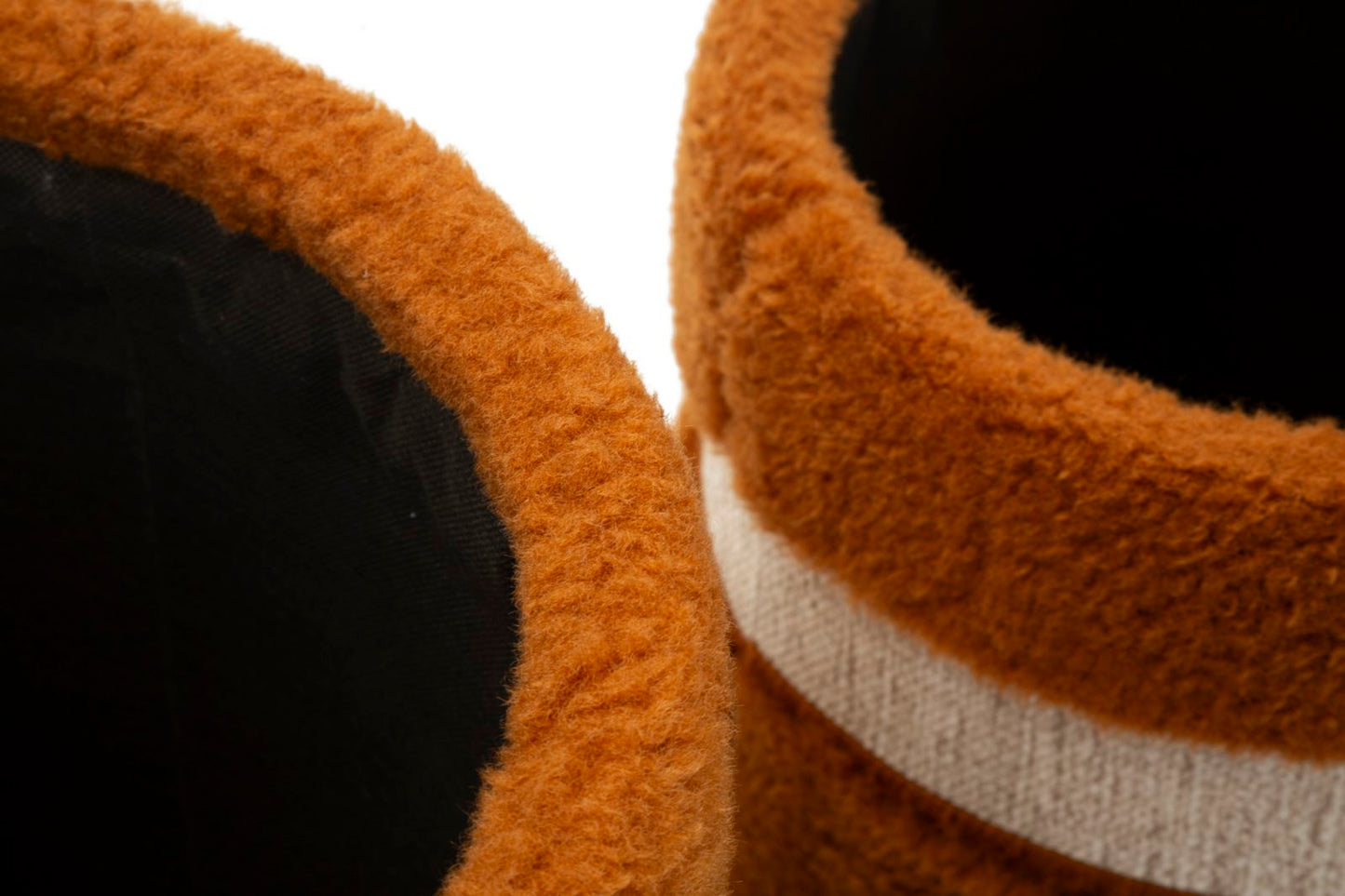 Pufe com Recipiente Saint-Moritz Marrone Conjunto 2 Un. Cm ø 40x47-32x38