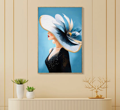 Pintura Sobre Tela Lacado Dori com Moldura -B- Cm 62x4x92