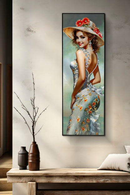Pintura Sobre Tela Lacado Elegant com Moldura -B- Cm 52x4,5x152