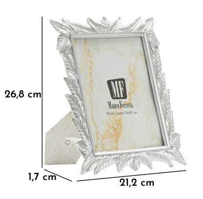 Moldura Leavy Prateado Cm 21,2x1,7x26,8 (medida Interna Cm 15x20)