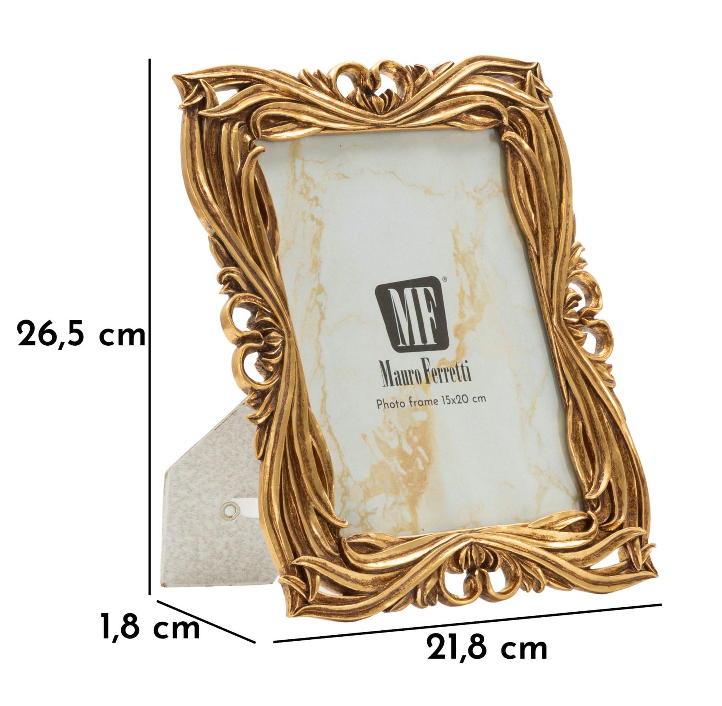 Moldura Baroque Cm 21,8x1,8x26,5 (medida Interna Cm 15x20)