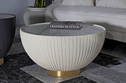 Mesa Auxiliar de Café Elge Cm ø 71x38