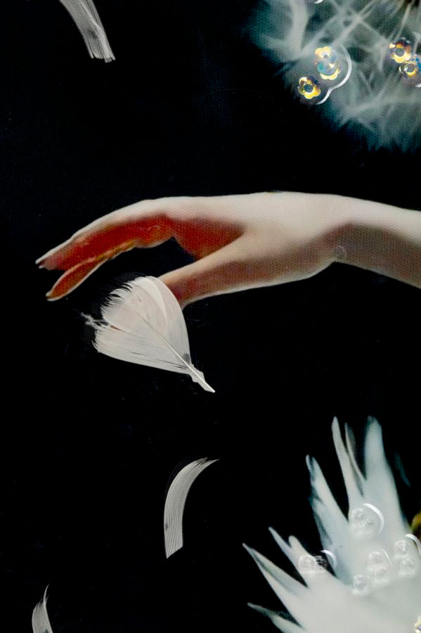 Pintura Sobre Tela Lacado Dançante com Moldura -B- Cm 72x4x102