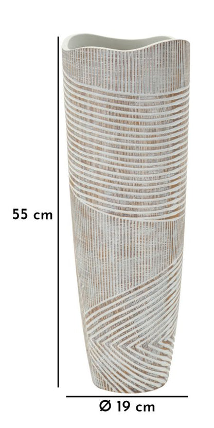 Jarra Resina Woody Cm ø 19x55