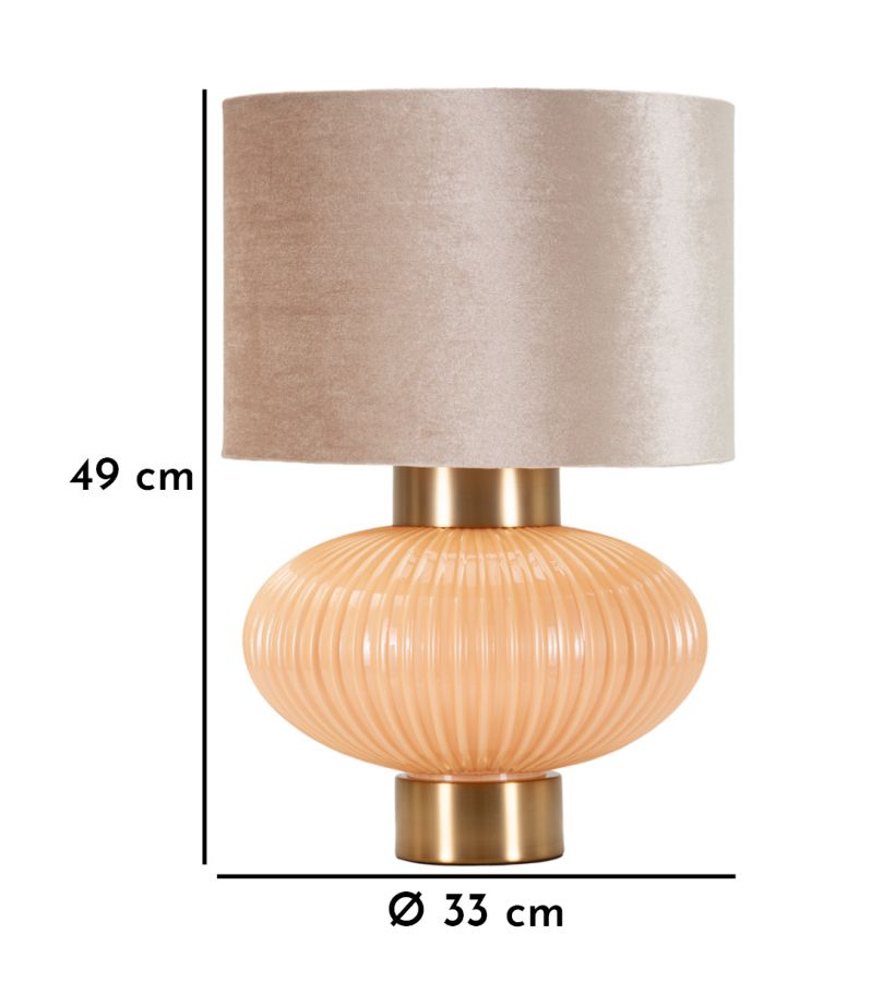 Candeeiro de Mesa Perly -B- Cm ø 33x49