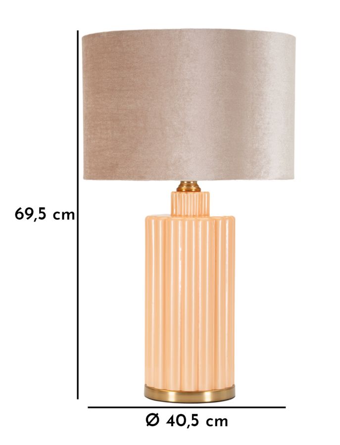 Candeeiro de Mesa Perly -D- Cm ø 40,5x69,5