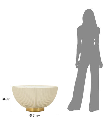 Mesa Auxiliar de Café Elge Cm ø 71x38