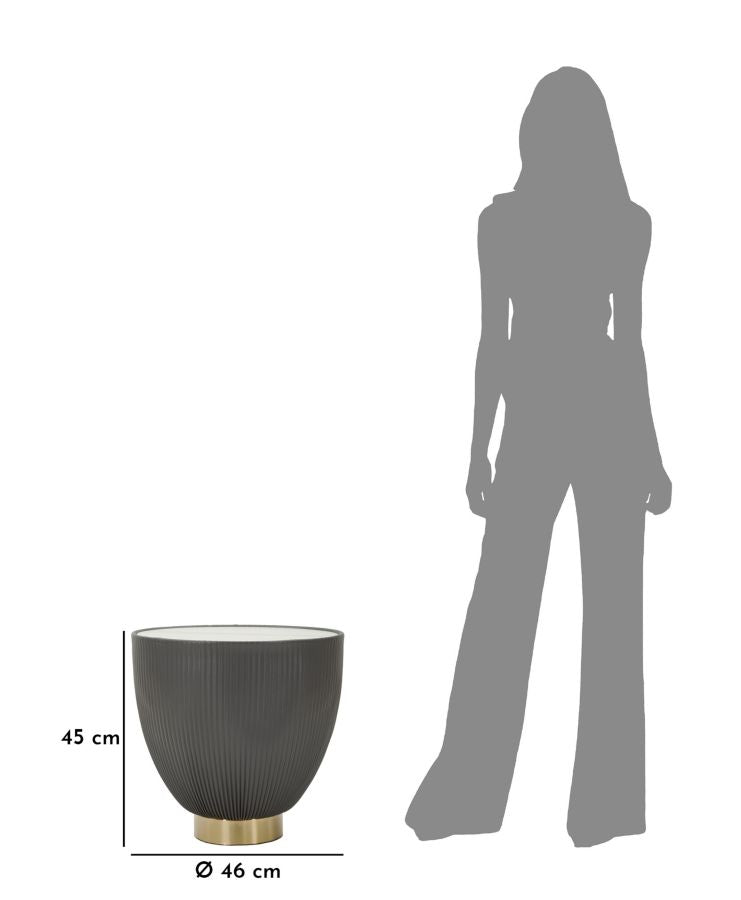 Mesa Auxiliar de Café Elge Cm ø 46x45