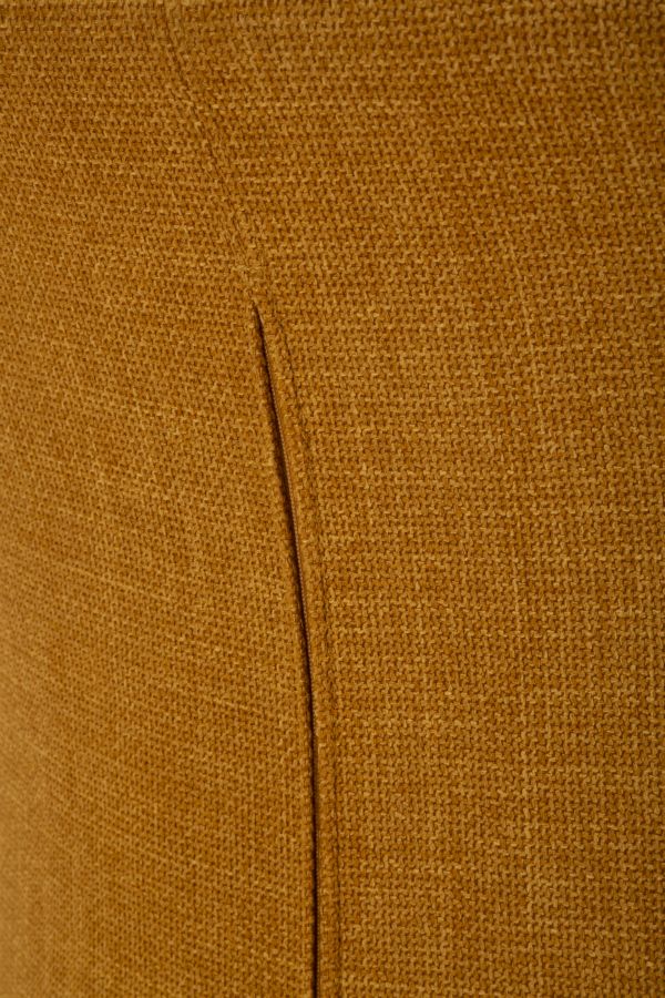 Poltrona Girevole Siena Senape Cm 83,5x66x80 (seduta Altezza Cm 42)