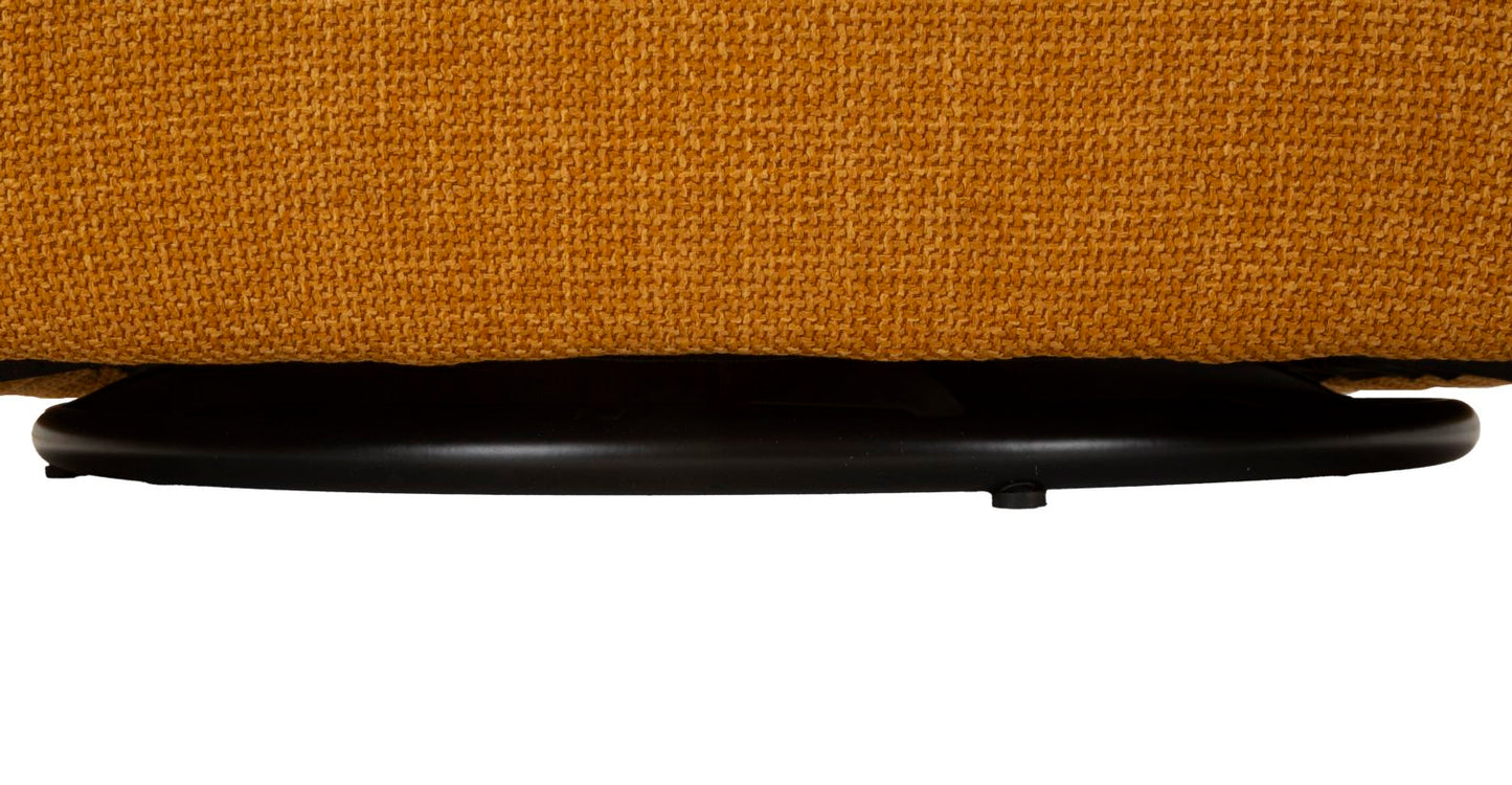 Poltrona Girevole Siena Senape Cm 83,5x66x80 (seduta Altezza Cm 42)