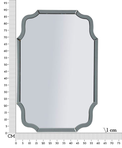 Espelho de Parede Istanbul Grigio Cm 60x1x90 (misura Espelho Cm 54x84,5)