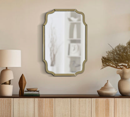 Espelho de Parede Istanbul Dourado Cm 60x1x90 (misura Espelho Cm 54x84,5)