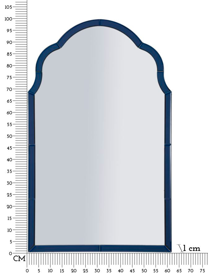 Espelho de Parede Tangeri Azul Cm 62x1x100 (misura Espelho Cm 55x94)