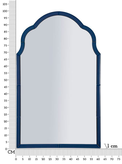 Espelho de Parede Tangeri Azul Cm 62x1x100 (misura Espelho Cm 55x94)