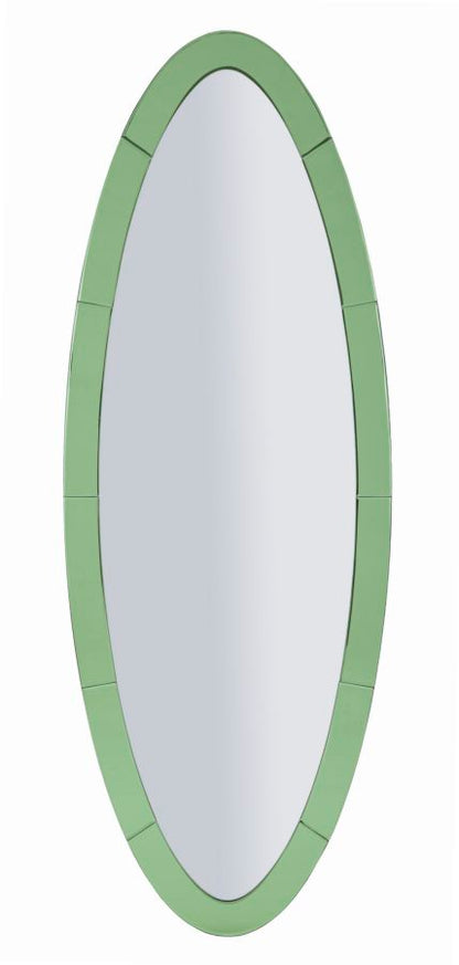 Espelho de Parede Oslo Verde Cm 55x2x150 (misura Espelho Cm 42,5x137,5)