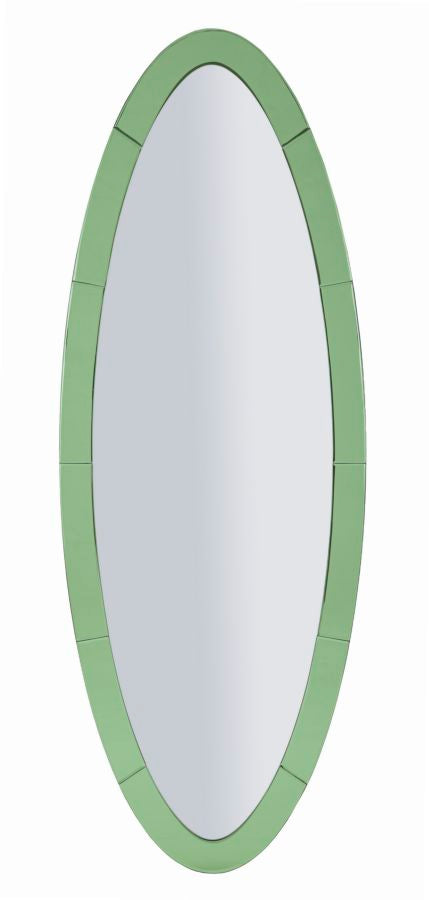 Espelho de Parede Oslo Verde Cm 55x2x150 (misura Espelho Cm 42,5x137,5)