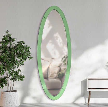 Espelho de Parede Oslo Verde Cm 55x2x150 (misura Espelho Cm 42,5x137,5)