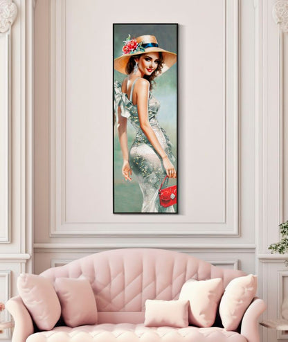 Pintura Sobre Tela Lacado Elegant com Moldura -A- Cm 52x4,5x152