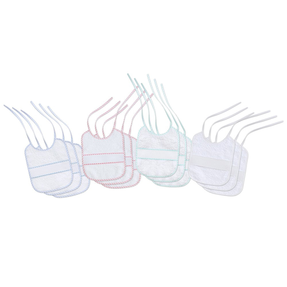 Babete Em Ponto Cruz 25X30 Pack 2 Rosa Interbaby