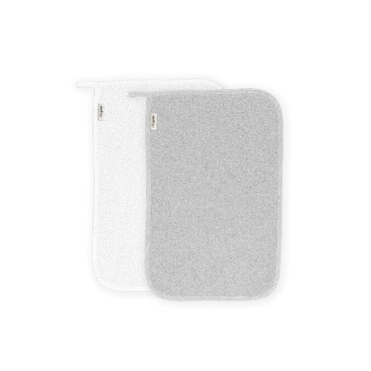 Conjunto Toalhas Para Berçário Branco/Cinza Interbaby