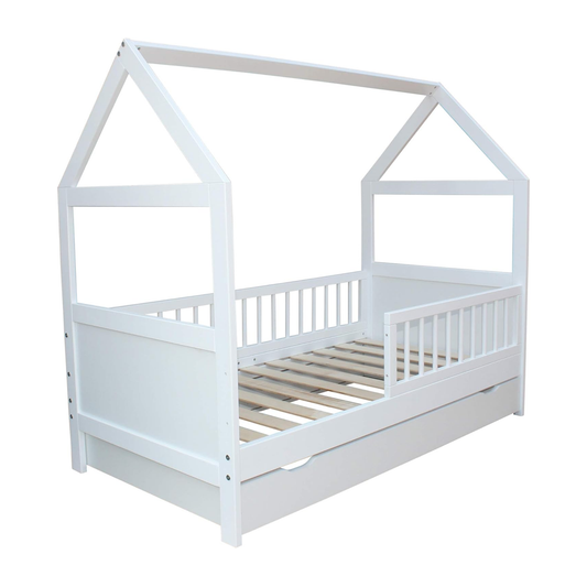 Cama infantil casinha 140x70 cm madeira maciça