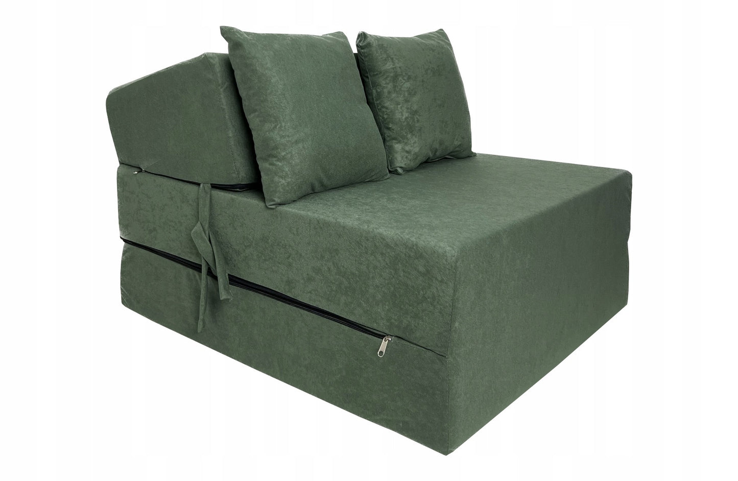 Colchão dobrável 200x70x15 cm verde