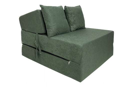 Colchão dobrável 200x70x15 cm verde