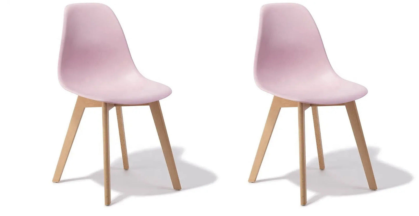 Cadeiras sala jantar KITO conjunto 2 rosa