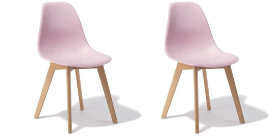 Cadeiras sala jantar KITO conjunto 2 rosa