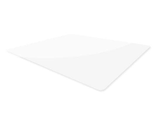 Tapete de proteção de chão 100 x 70 cm para cadeira de escritório branco