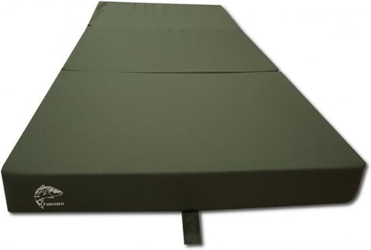 Colchão dobrável 80x200x10 cm verde escuro